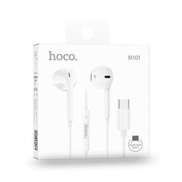 Hoco M101 Crystal USB-C Handsfree - White